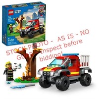 LEGO City 4x4 Fire Engine Rescue Truck Toy Set