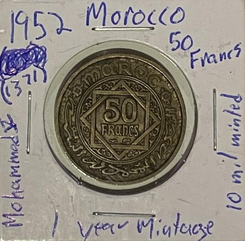 Morocco 1952 50 Francs