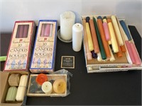 Lot of Assorted Taper & Other Candles