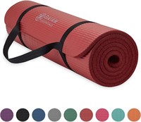 Gaiam Essentials Yoga Mat Fitness & Exercise Mat