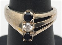 Sterling Silver Ring W Colored Stones