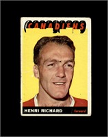 1965 Topps #71 Henri Richard P/F to GD+