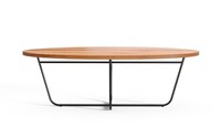 50" Stunning Designer Oblong Ash Wood Coffee Table