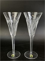 Waterford Millenium Crystal Champagne Flutes
