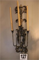28" Tall Wall Sconce with Candles (Matches #126)
