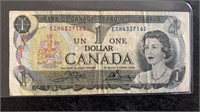 1973 Canadian 1 Dollar Bill