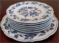 Blue danube plates (some chips)