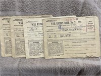 War Ration Books - 4 1943-1944?