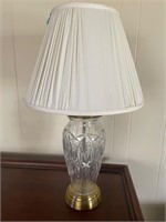 Glass lamp with shade