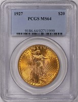 1927 Saint-Gaudens Gold Double Eagle PCGS MS-64