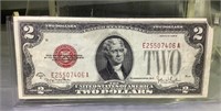 1928G US  two dollar Red Seal note