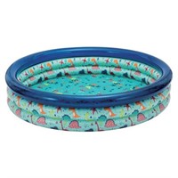 Bluescape Blue Dino 3-Ring Inflatable Pool for Kid