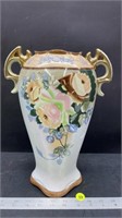 Hand Painted Unmarked Porcelain Vase (12"H)