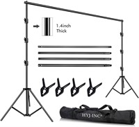 10x10Ft Backdrop Stand Kit with 4 Clamps