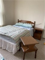Full-size bed footboard is detached comes with