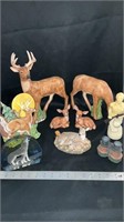 Avon Minuteman decanter various miniature deer