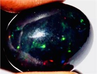 9.85 ct Natural Ethiopian Black Fire Opal