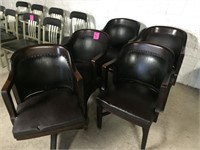 (5) Vintage BL Marble Chair Co. office chairs