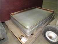 (Qty - 13) Stainless Steel Trays-