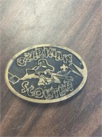 Ozarkian Scouter Boy Scout Brass Belt Buckle