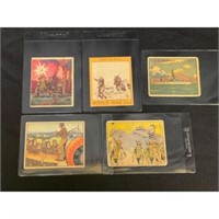 (9) 1930's War Gum Cards