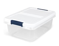 Project Source Small 3.75-GallonsWhite Lid Tote