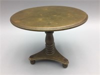 Brass miniature tilt top table