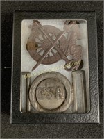 Reproduction War Relic Lot - Quartermaster Pin +