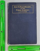 1899 How to Teach Reading in Public Schools book