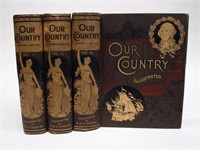 OUR COUNTRY ILLUSTRATED - (3) VOLS. , LOSSING