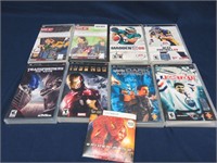 Lot of 8 Sony PSP Games and Movies