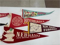 Large Assortment of Pennants, Nebraska, Walt