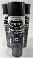 (3) New Cans of Sprayway Penetrating Coil Cleaner