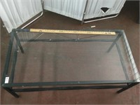 Metal Coffee Table w/ glass top