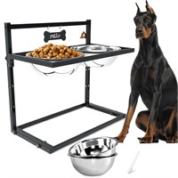 SHAINFUN Elevated Dog Feeder for Large Breeds, Ad