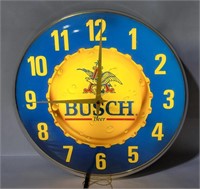 1992 Busch Beer Lighted Wall Clock