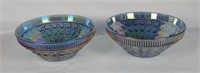2 Indiana Carnival Glass Serving Bowls