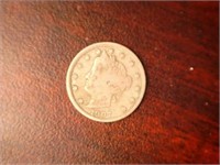 1907 Liberty Head V cent coin