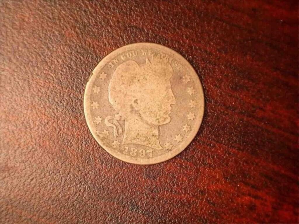 1897 barber quarter dollar