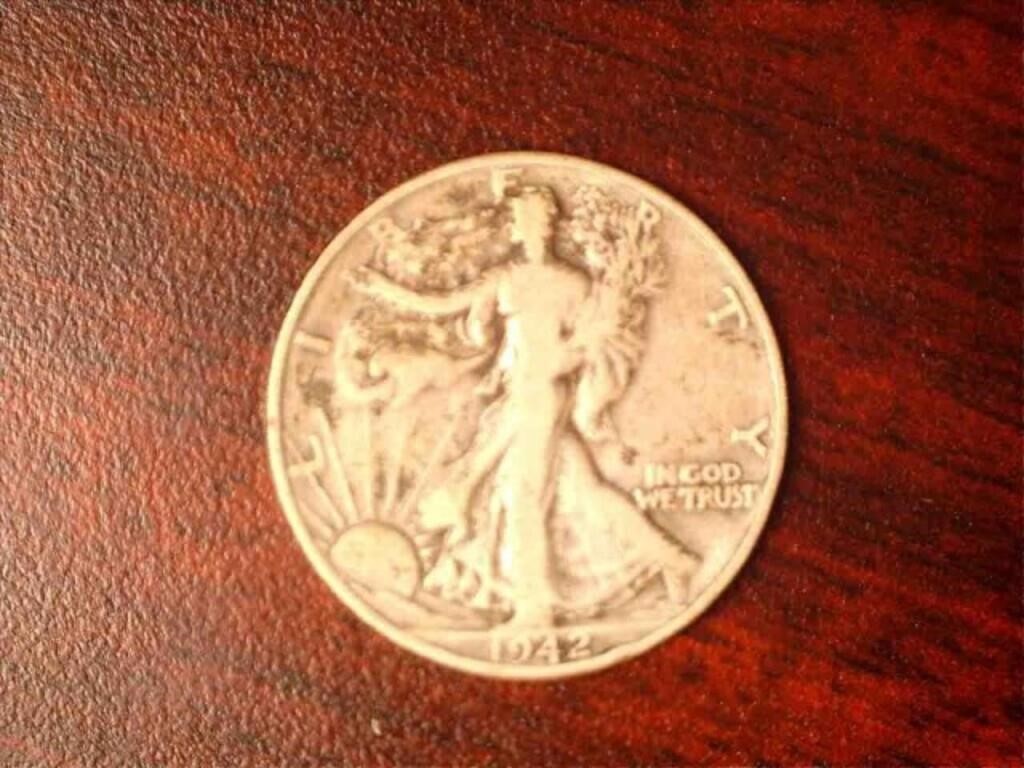 1942 Walking Liberty half dollar