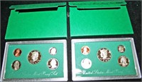 (2) 1995-S Mint Proof Sets w/ Papers