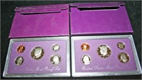 1990-S, 1991-S Mint Proof Sets w/ Papers