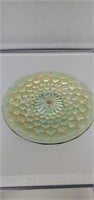 Vintage 6in Carnival Glass style scalloped plate
