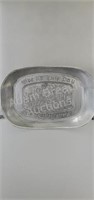 Give us this day our daily bread pewter tray,
