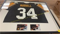 Andy Russsell Steelers Captain Jersey signed