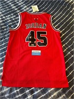 Michael Jordan Signed NBA #45 Jersey COA RARE!