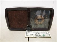 Vintage Zenith Console Tone Brown Tube Radio