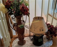 Redware Pottery Crock Convert A Table Lamp,