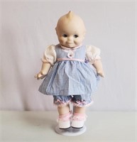 Jointed Porcelain Kewpie Doll w/ stand