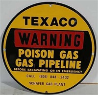 SST Texaco Warning Sign